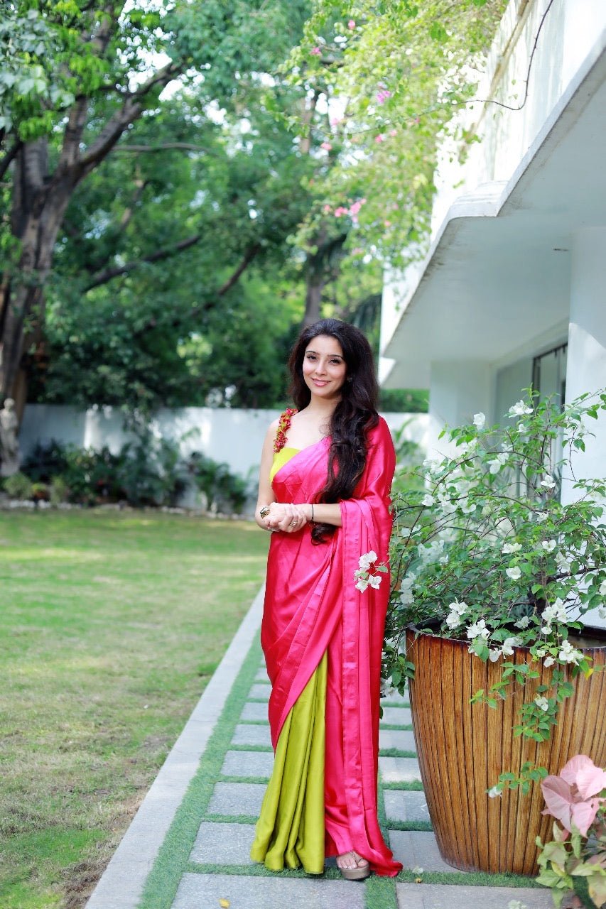 Dr. Jai Madaan in our Color pop Saree Set