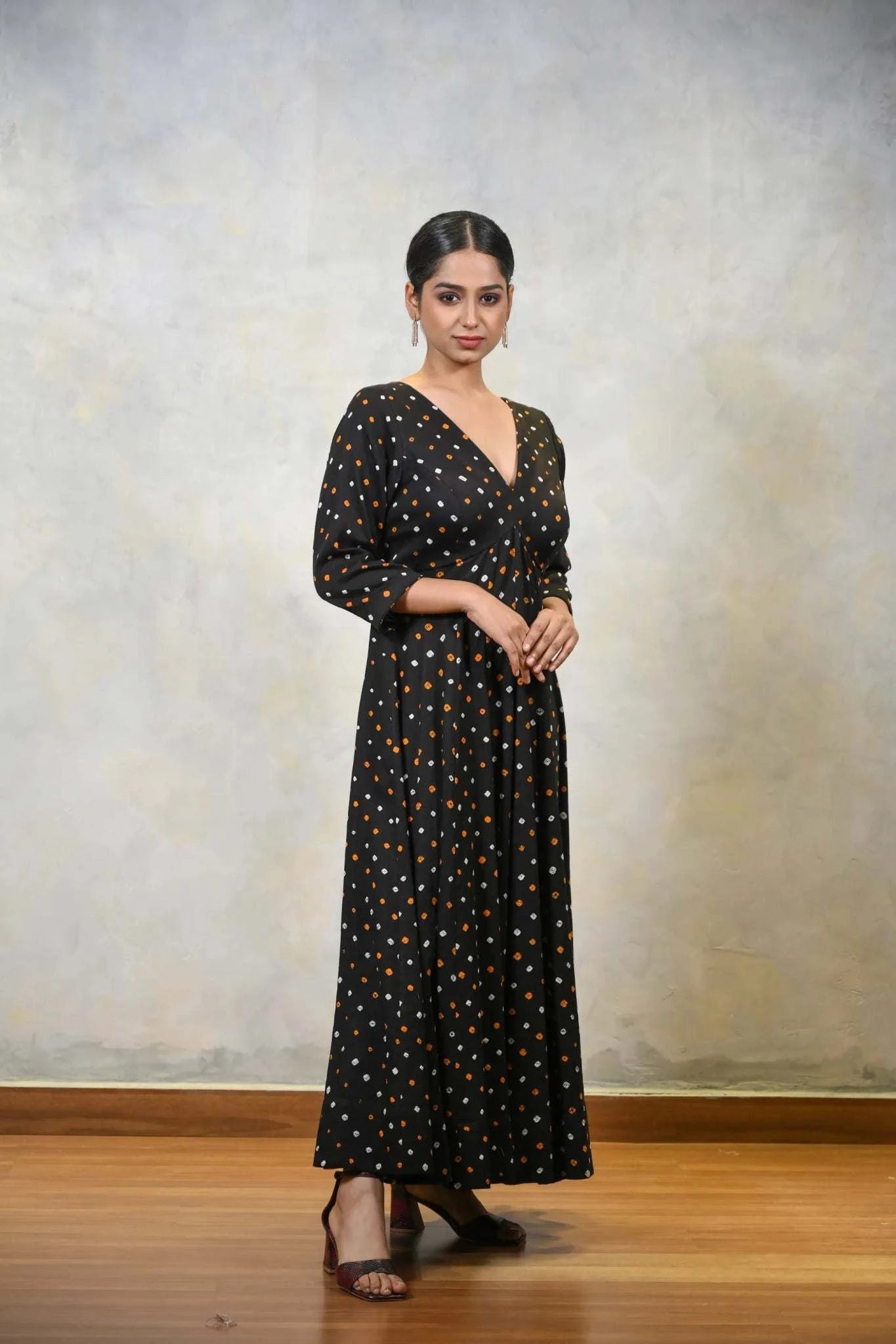 Bandhej Black Anarkali  Bandhej Black Anarkali  Tanya Guppta